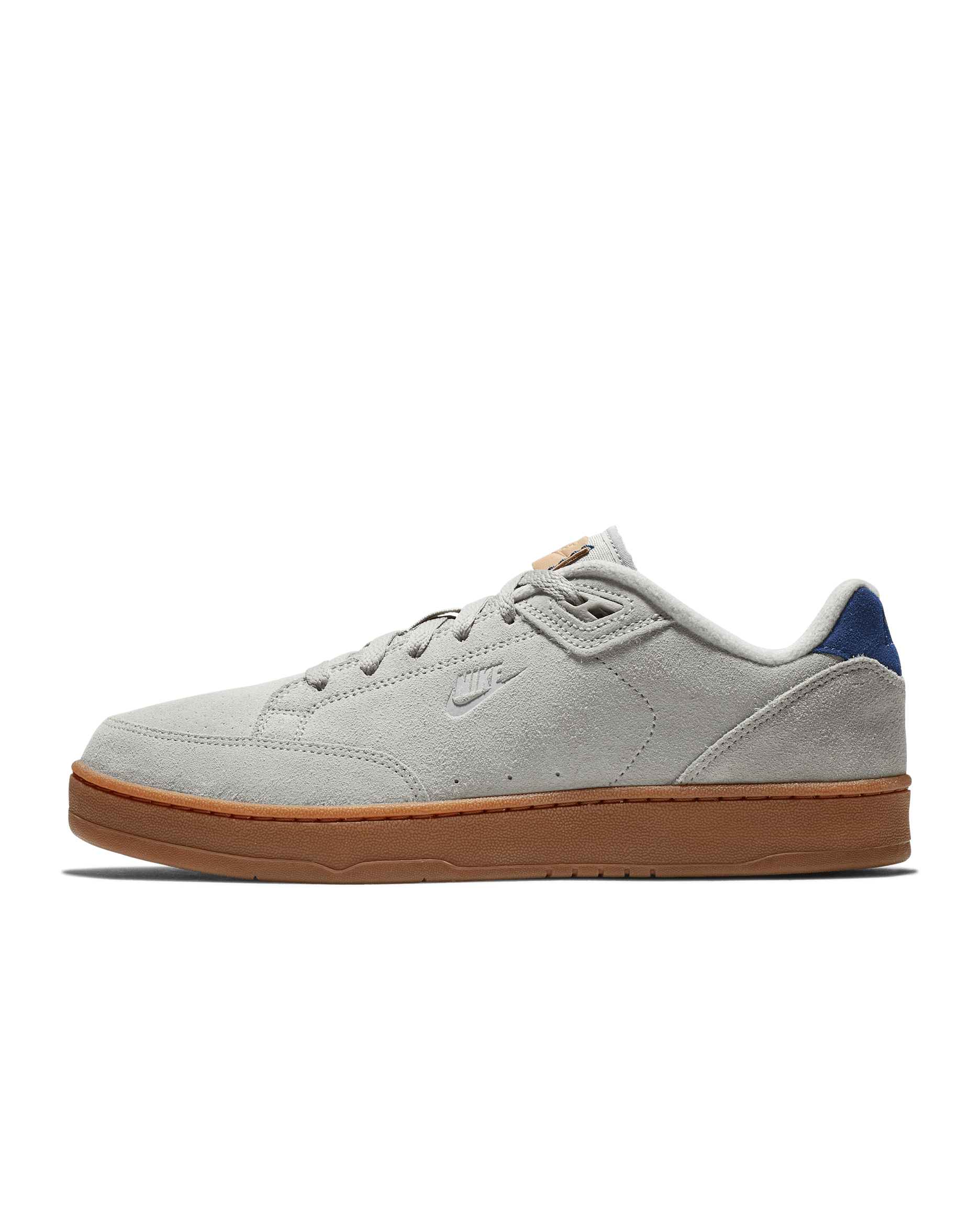 Tenis para hombre Nike Grandstand 2 - Gris atmósfera/Marrón medio goma/Tostado vachetta/Azul royal intenso