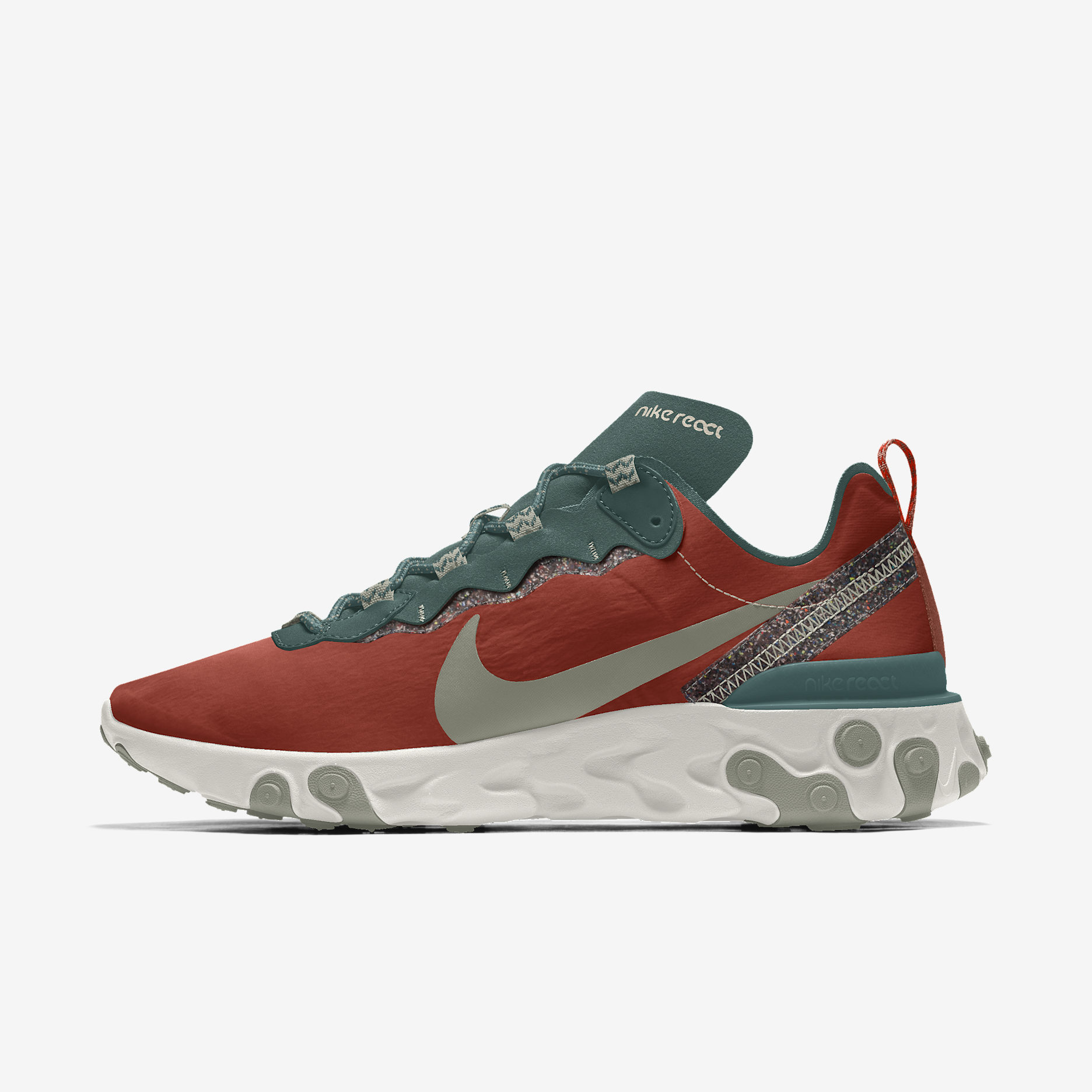 Specialdesignad sko Nike React Element 55 Premium By You för män - Flerfärgade/Flerfärgade/Flerfärgade
