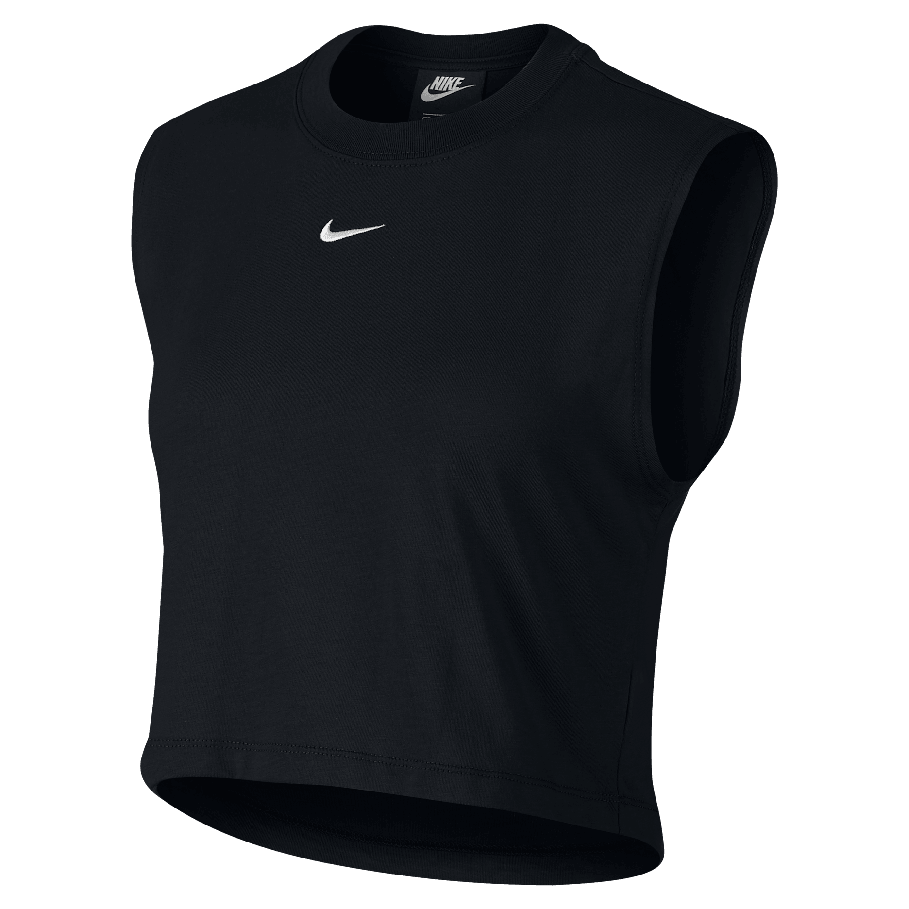 Nike Sportswear Essential Women's Cropped Tank - Black/White