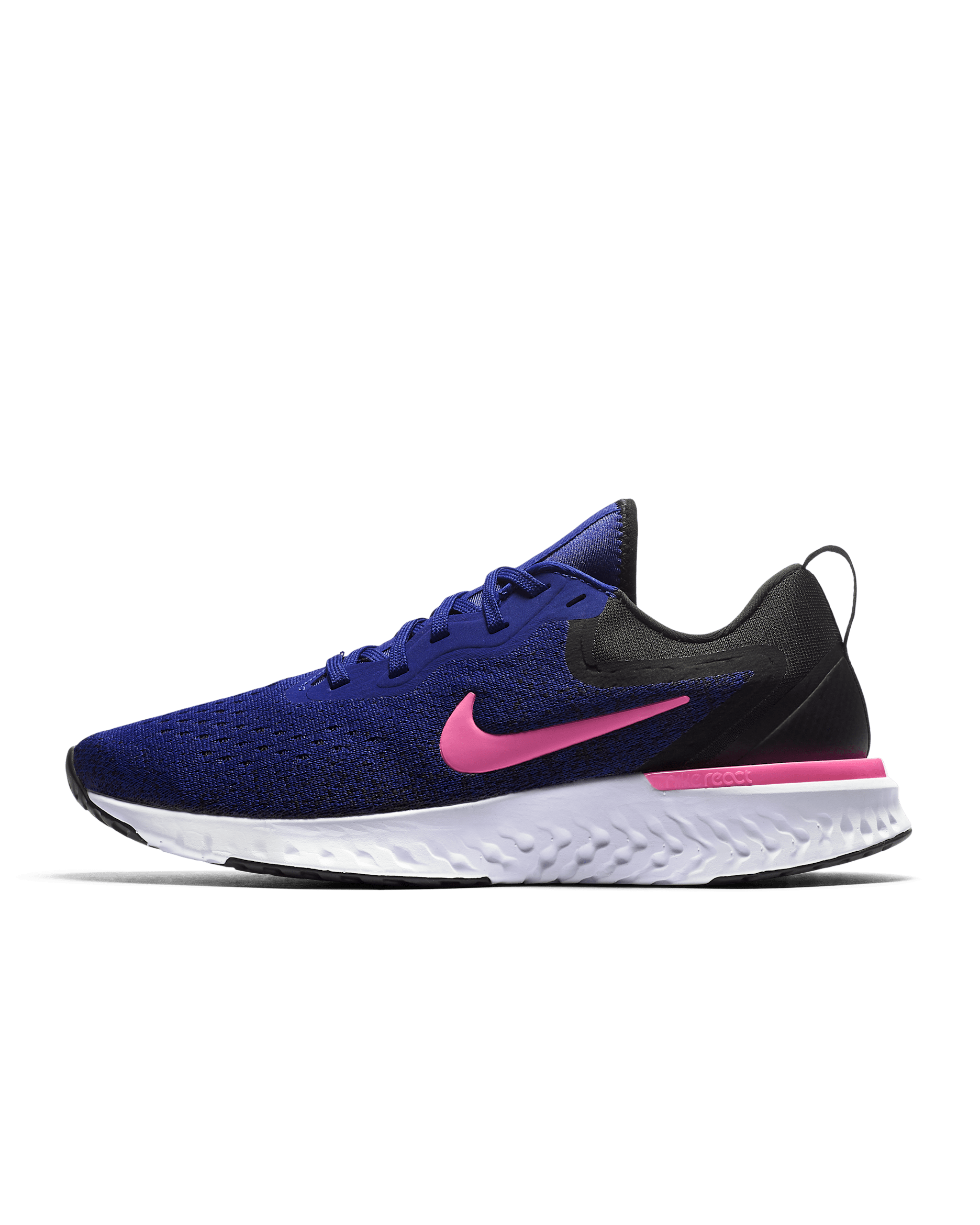 Chaussure de running Nike Odyssey React pour Femme - Deep Royal Blue/Noir/Blanc/Pink Blast