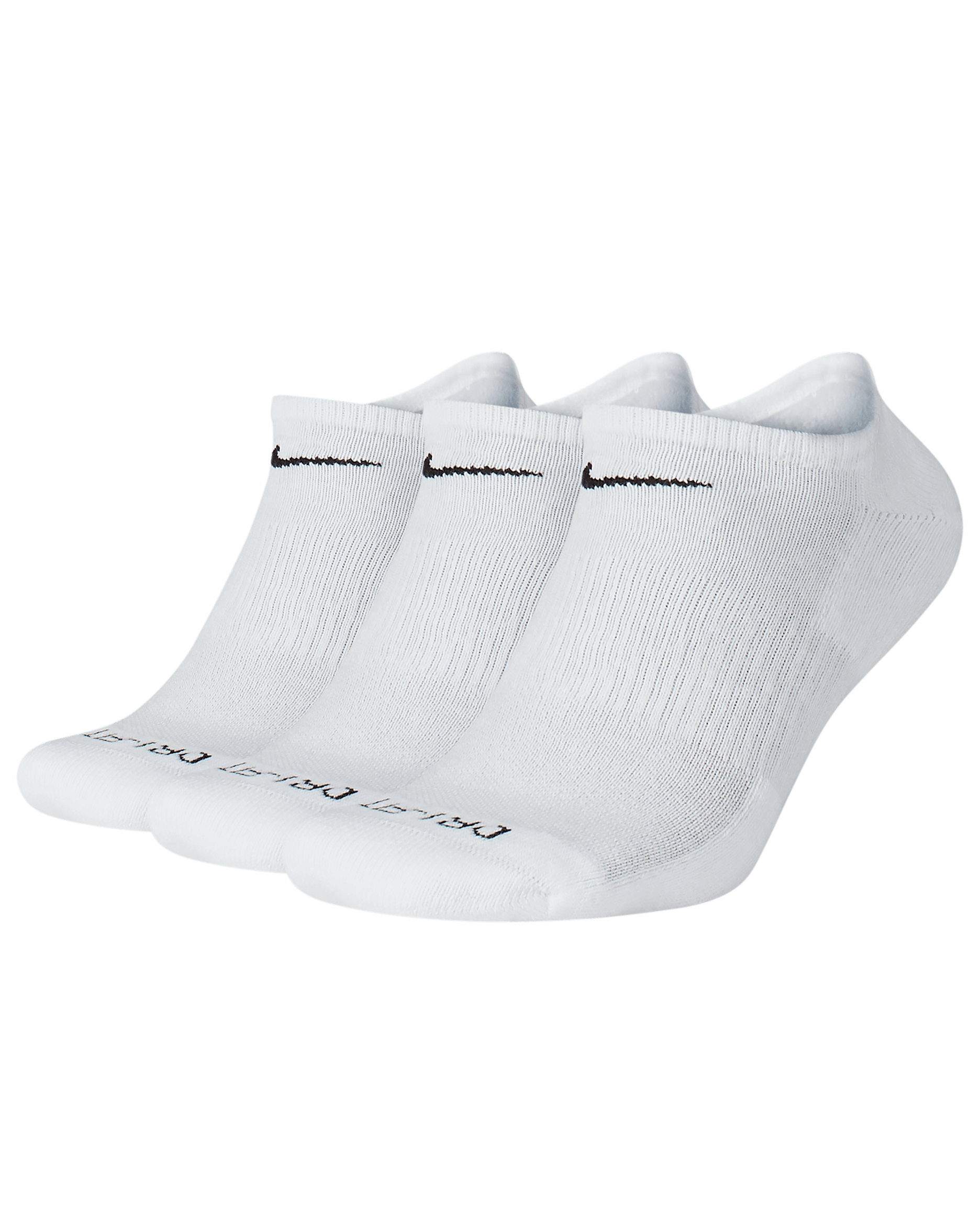 Nike Everyday Plus Cushion Training No-Show Socks (3 Pairs) - White/Black