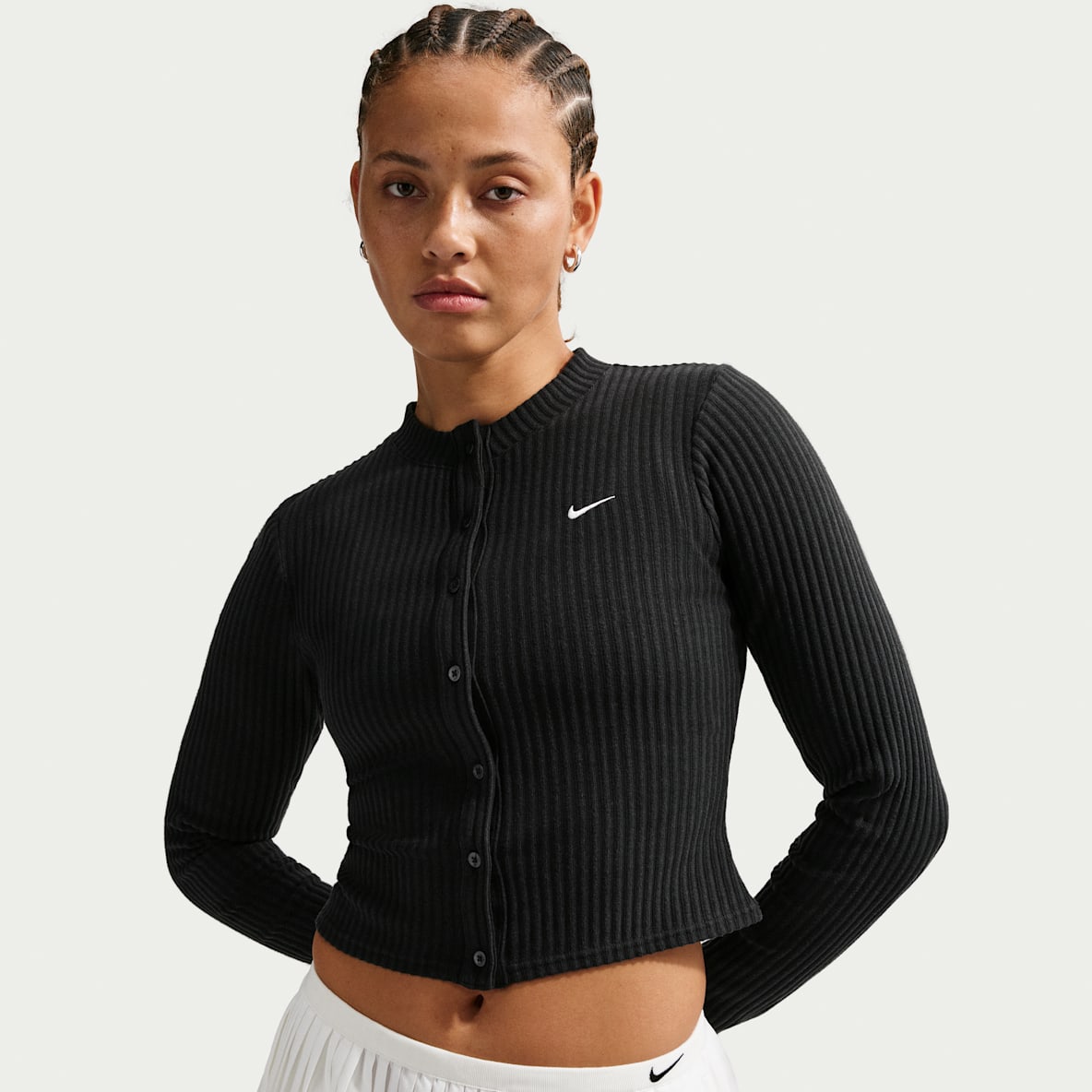 Nike Sportswear Chill Knit — Women's Slim Wide-Ribbed Cardigan