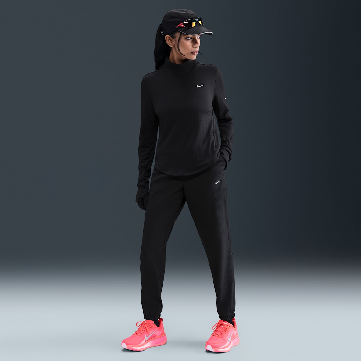 Nike Tempo Warm — Women's Dri-FIT Mid-Rise Full-Length Running Trousers