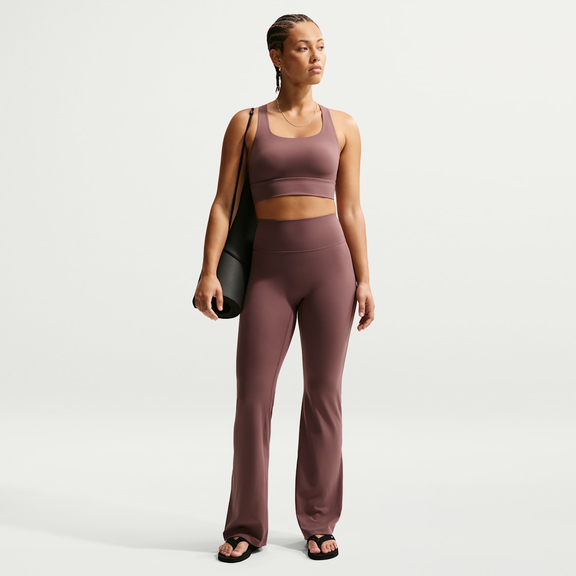 Nike Zenvy — Women's High-Waisted Flared Leggings with No Front Seam