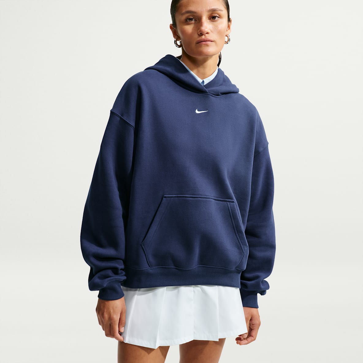 Nike Studio Fleece Medium Weight — Women's Oversized Pullover Hoodie