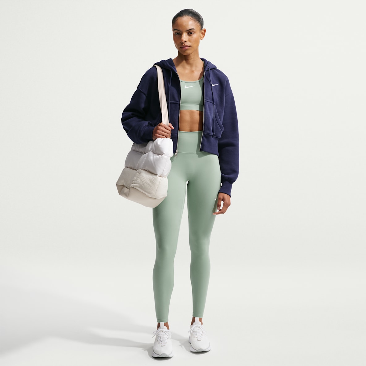 Nike One Seamless Front — Women's High-Waisted Full-Length Leggings