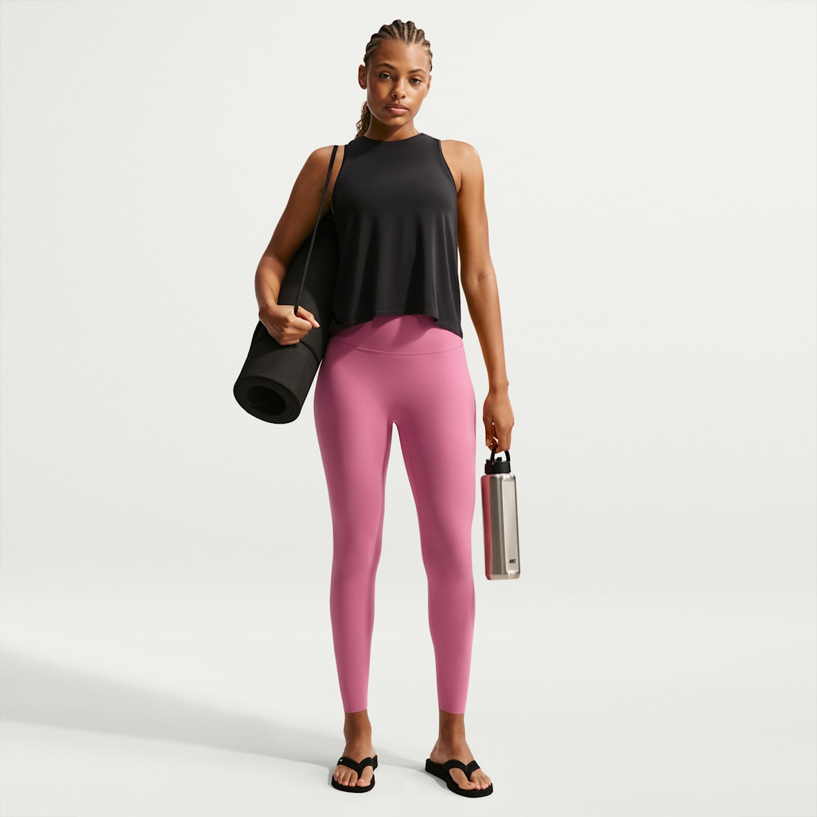 Nike Zenvy — Women's High-Waisted 7/8 Leggings with No Front Seam