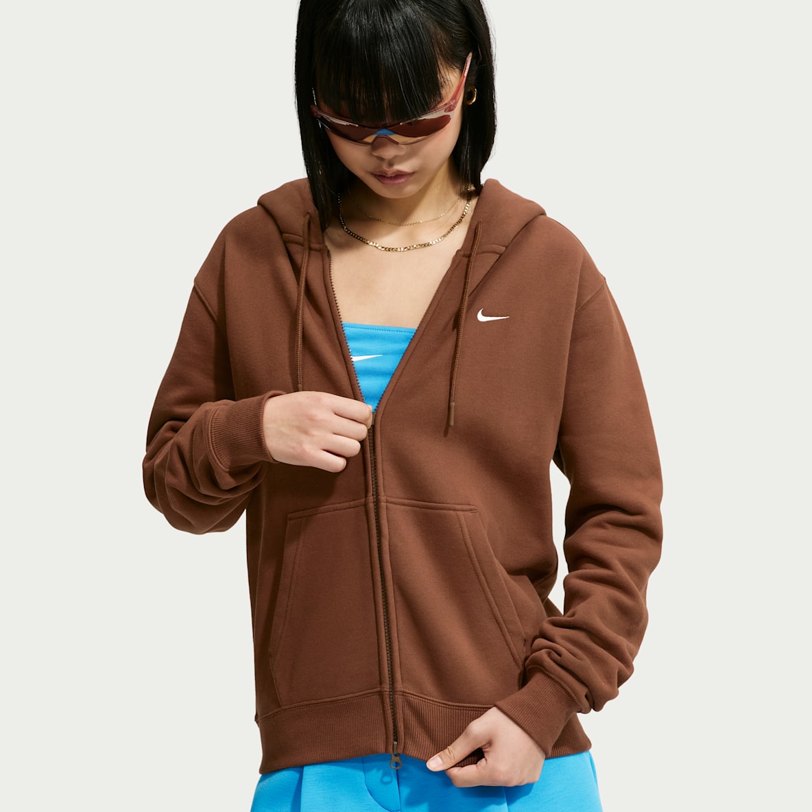 Nike Studio Fleece Medium Weight — Women's Full-Zip Hoodie