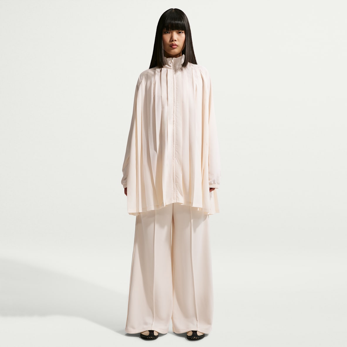 Nike Sportswear — Women's Oversized Long-Sleeve Pleated Mini Dress