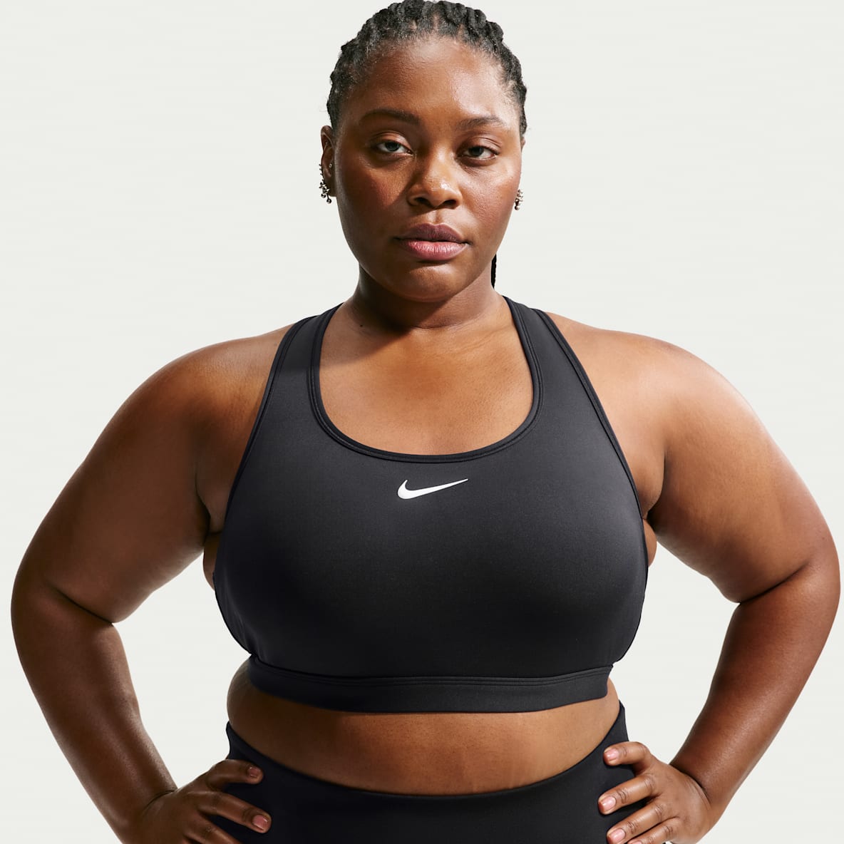 Nike Swoosh — Women's Medium-Support Padded Sports Bra (Plus Size)