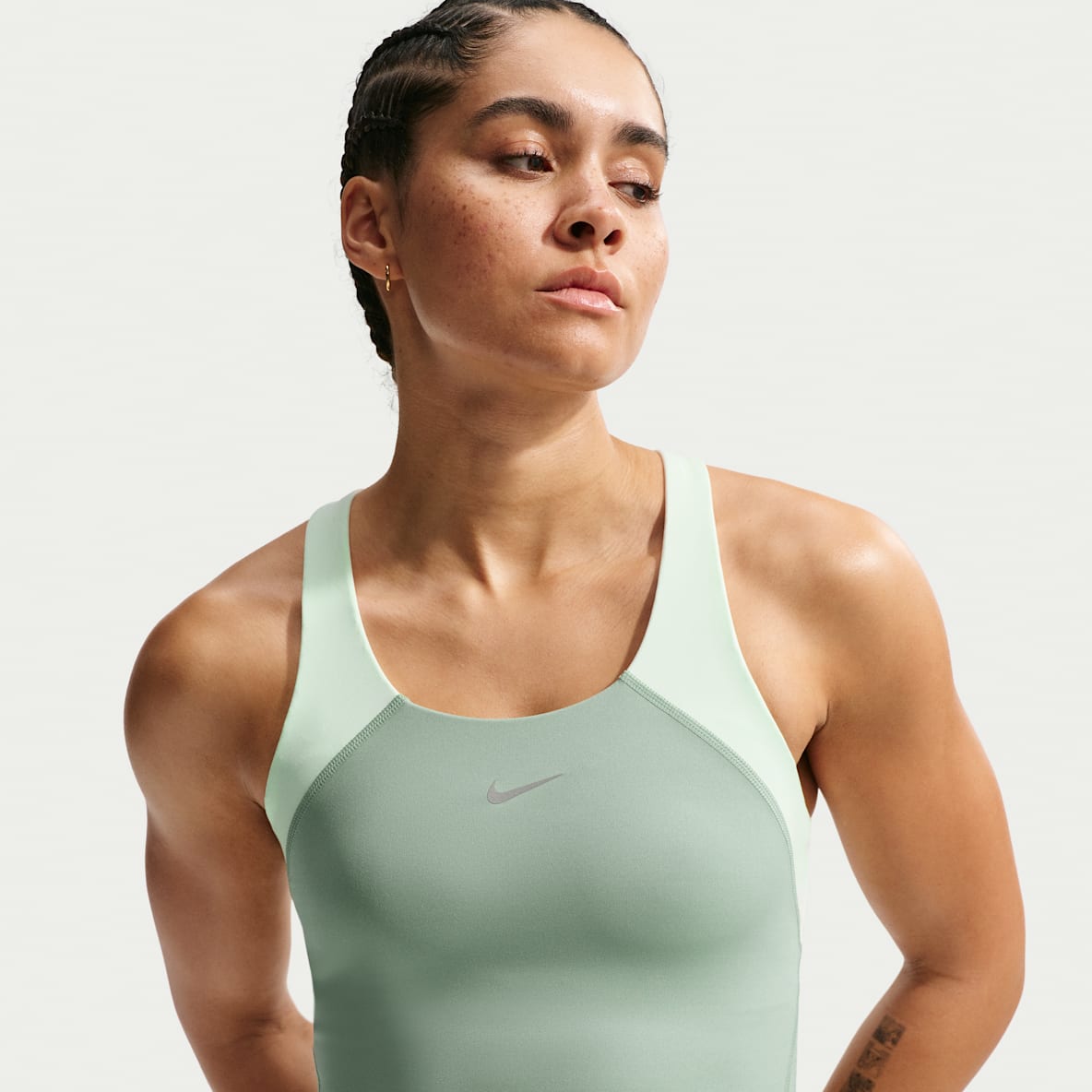 Nike Tempo — Women's Medium-Support Cropped Sports Bra Tank Top
