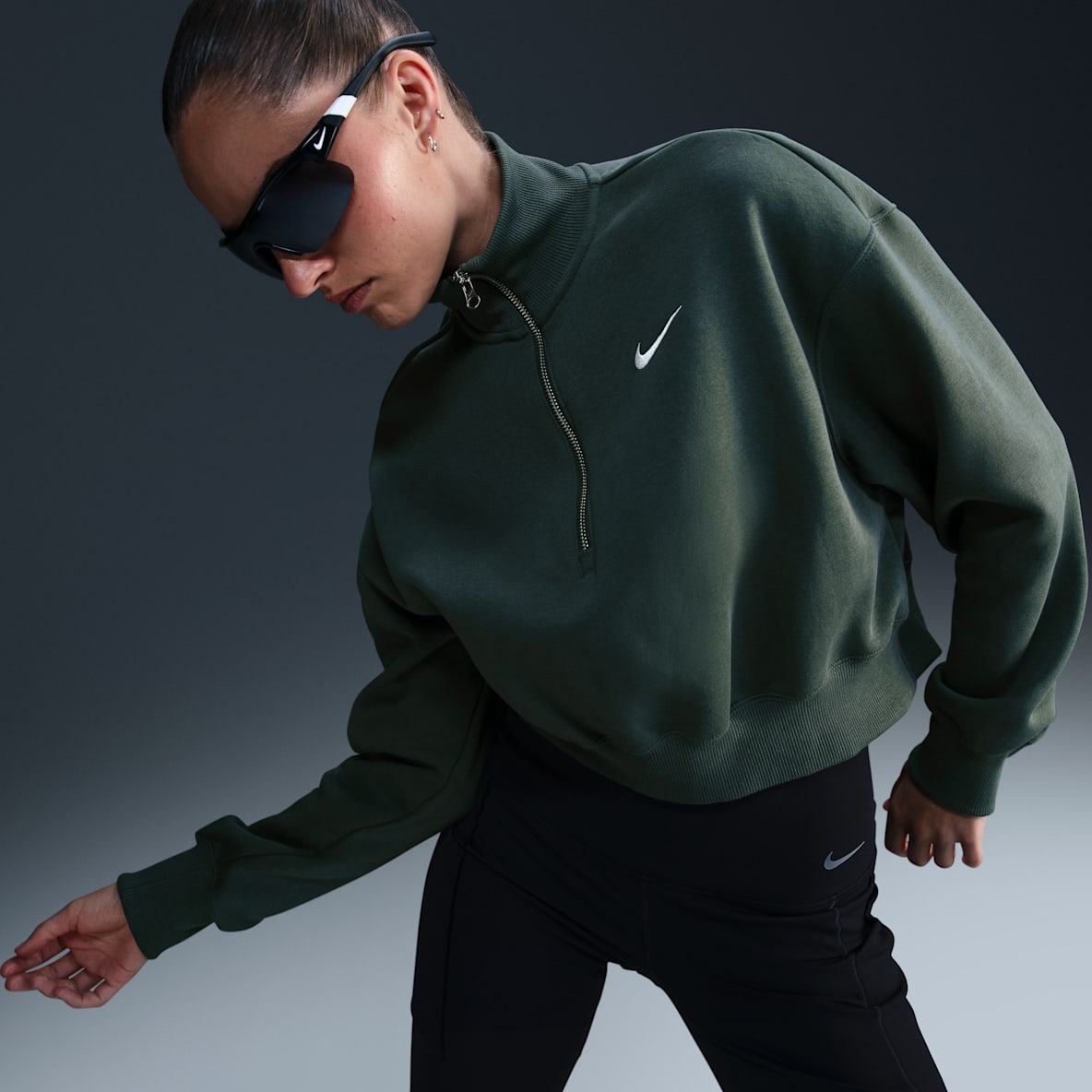 Nike Sportswear Phoenix Fleece Nike Sportswear Phoenix Fleece Women's 1/4-Zip Cropped Sweatshirt