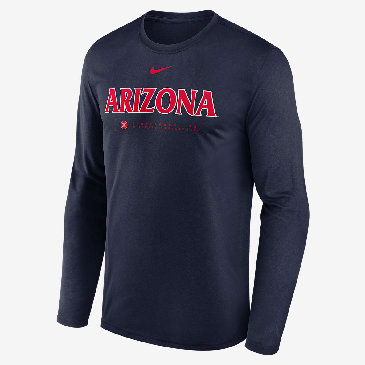 Arizona Courtside Basketball Shootaround Legend Men's Nike Dri-FIT College Long-Sleeve T-Shirt