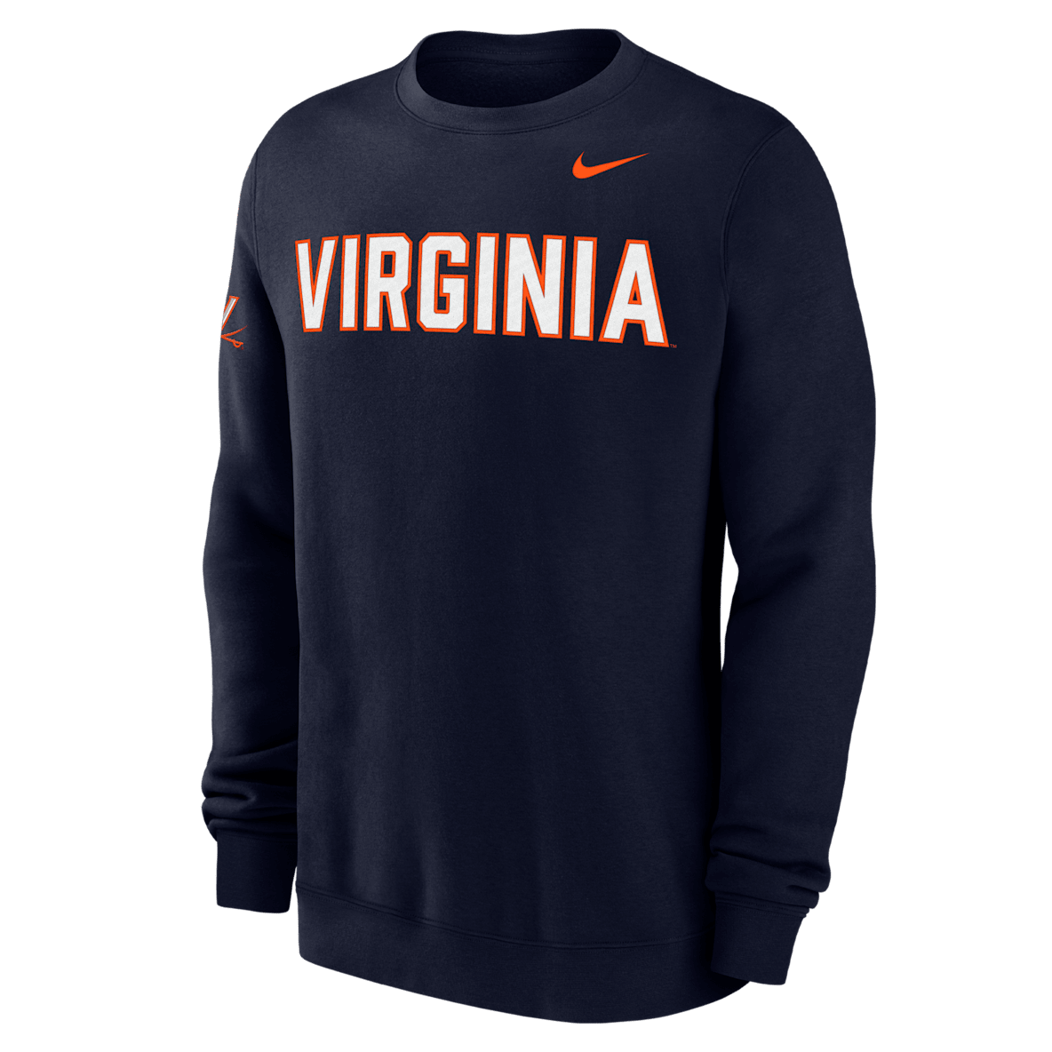 Virginia Club Fleece Virginia Club Fleece Sudadera de cuello redondo universitaria Nike para hombre