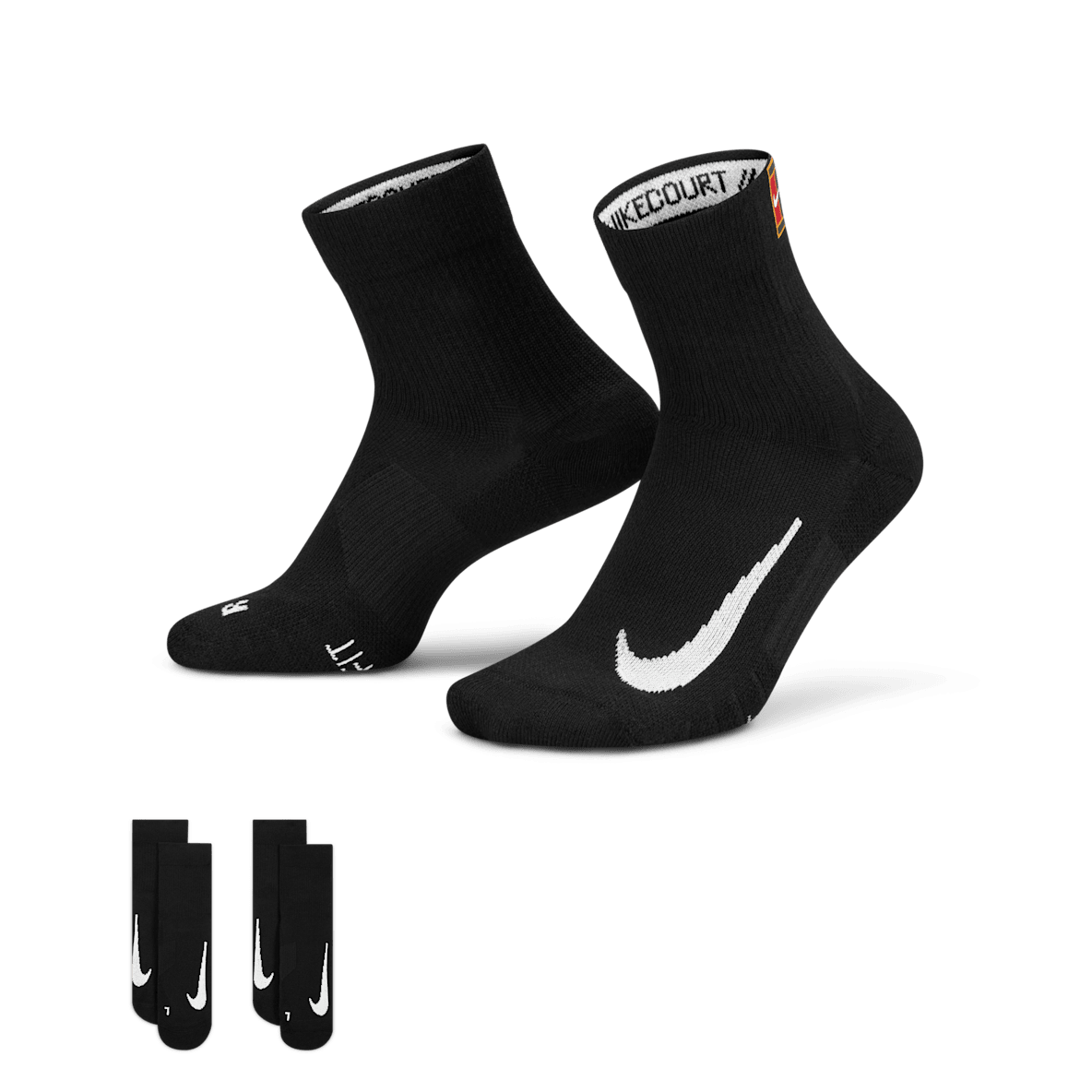 NikeCourt Multiplier Max NikeCourt Multiplier Max Tennis Ankle Socks (2 Pairs)