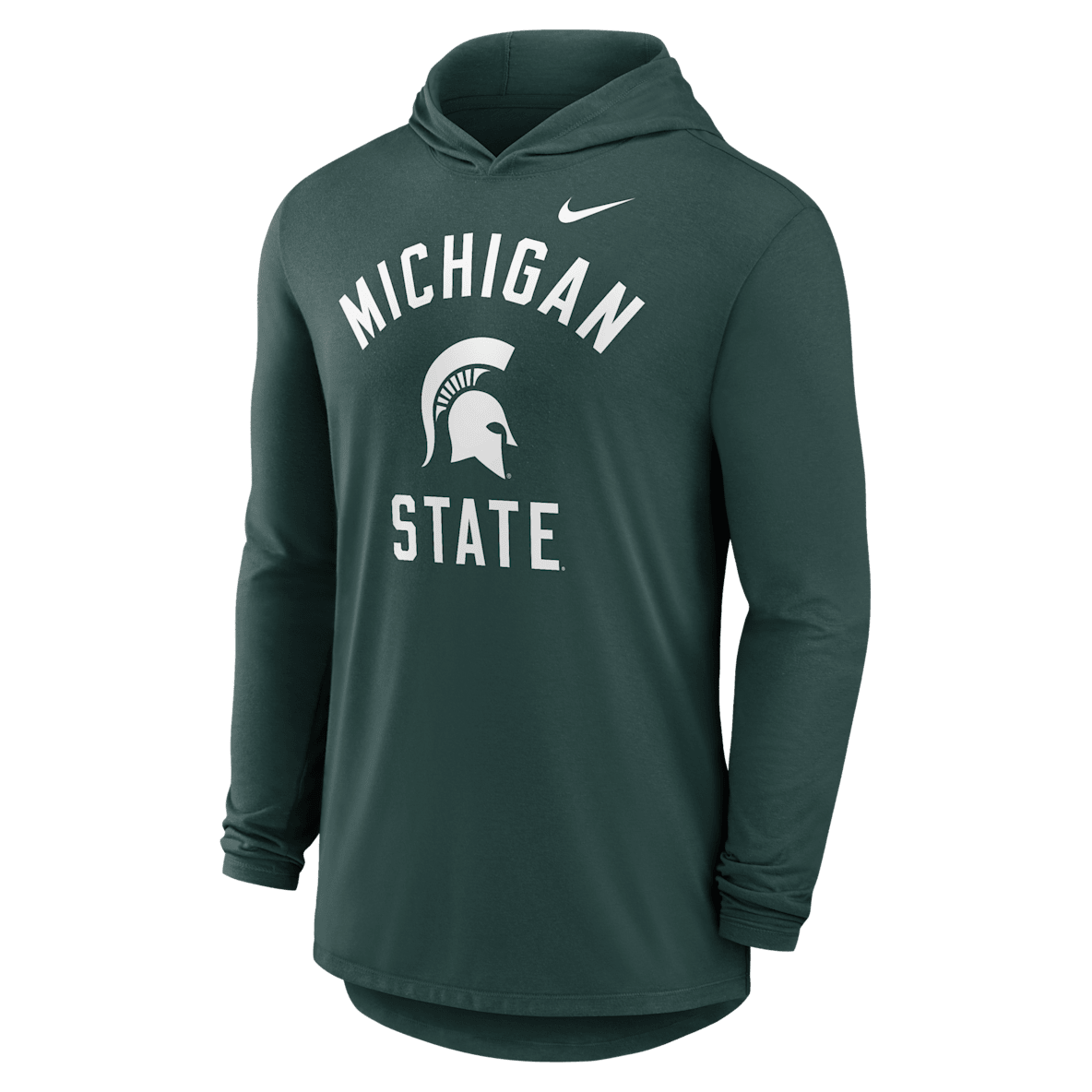 Michigan State Campus Arch Michigan State Campus Arch Men's Nike Dri-FIT College Long-Sleeve Hooded T-Shirt