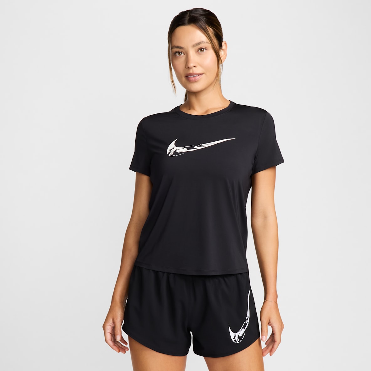 Nike One Playera de correr de manga corta Dri-FIT con gráfico para mujer