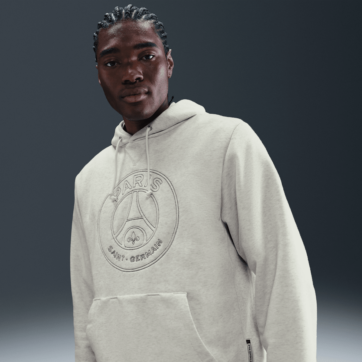 Paris Saint-Germain Standard Issue Men's Nike Dri-FIT Soccer Pullover Hoodie