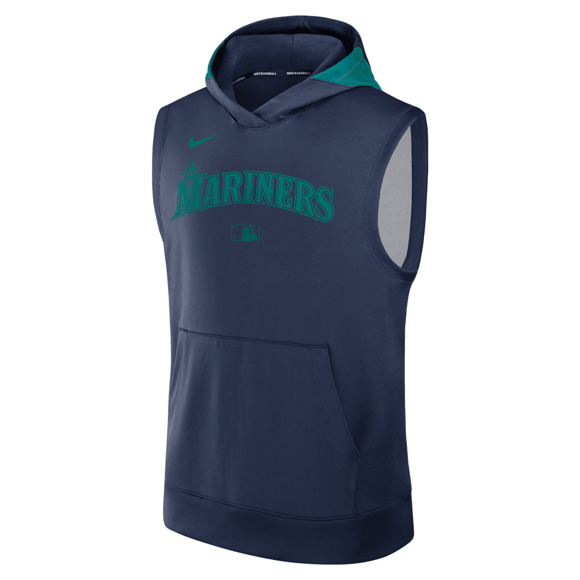 Seattle Mariners Authentic Collection Seattle Mariners Authentic Collection Men’s Nike Dri-FIT MLB Sleeveless Pullover Hoodie