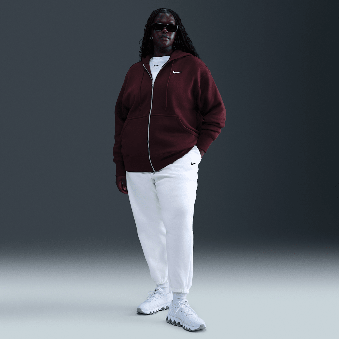 Nike Sportswear Phoenix Fleece Nike Sportswear Phoenix Fleece Överdimensionerade Sweatpants med hög midja för kvinnor (Plus Size)