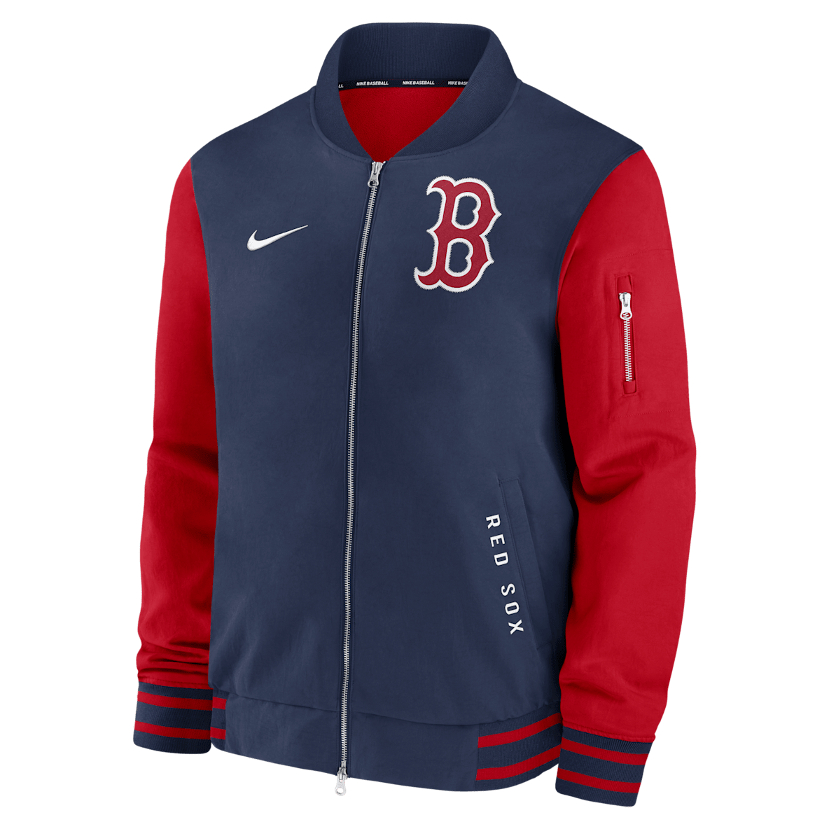 Boston Red Sox Authentic Collection Dugout Men's Nike MLB Full-Zip Bomber Jacket