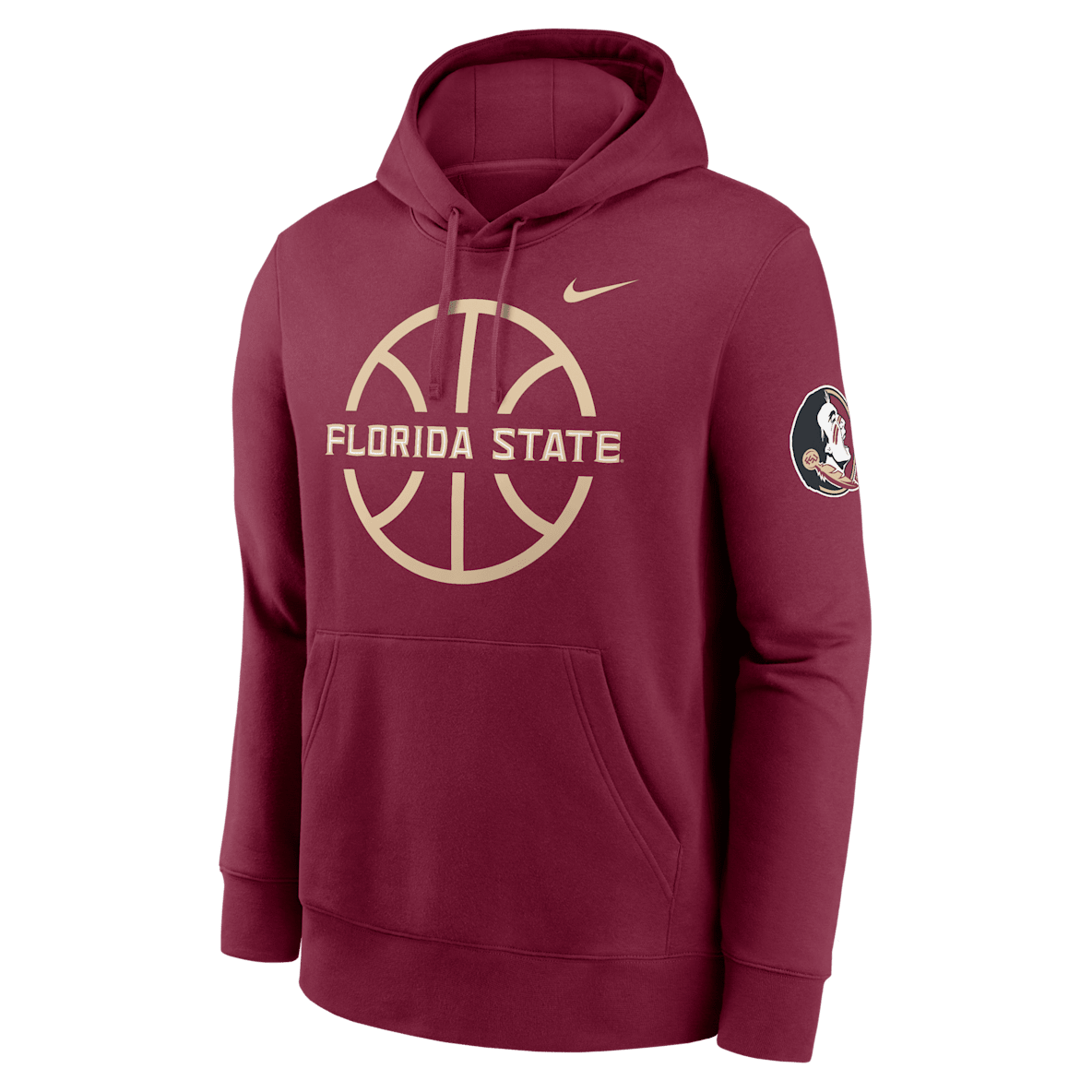 Florida State Seminoles Club Basketball Icon Florida State Seminoles Club Basketball Icon Men's Nike College Pullover Hoodie