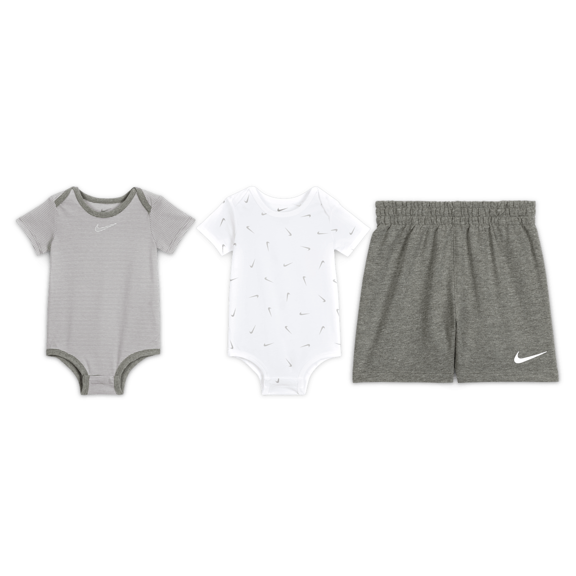 Nike Essentials Nike Essentials Baby (12-24M) 3-Piece Striped Swooshfetti Set