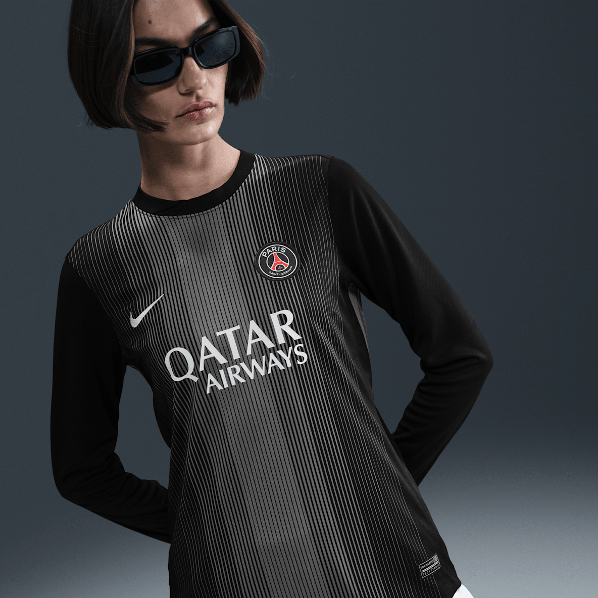 Paris Saint-Germain 2025/26 Stadium Goalkeeper Paris Saint-Germain 2025/26 Stadium Goalkeeper Nike Dri-FIT Replika-Longsleeve-Fußballtrikot (Damen)