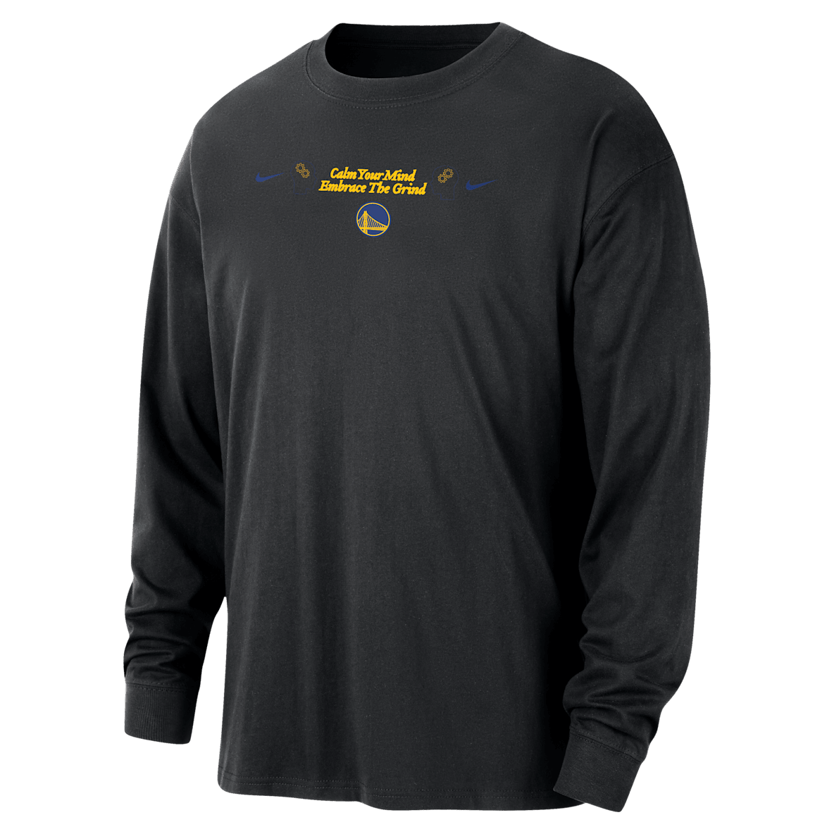Golden State Warriors Courtside Men's Nike NBA Max90 Long-Sleeve T-Shirt