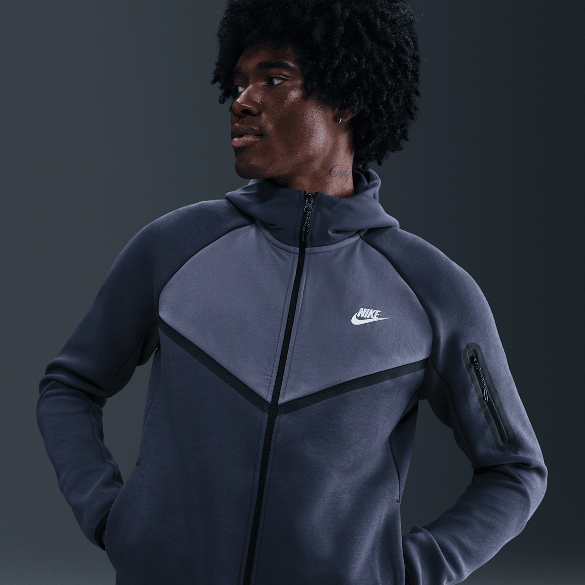 Nike Tech Nike Tech Giacca con zip a tutta lunghezza in fleece Windrunner – Uomo