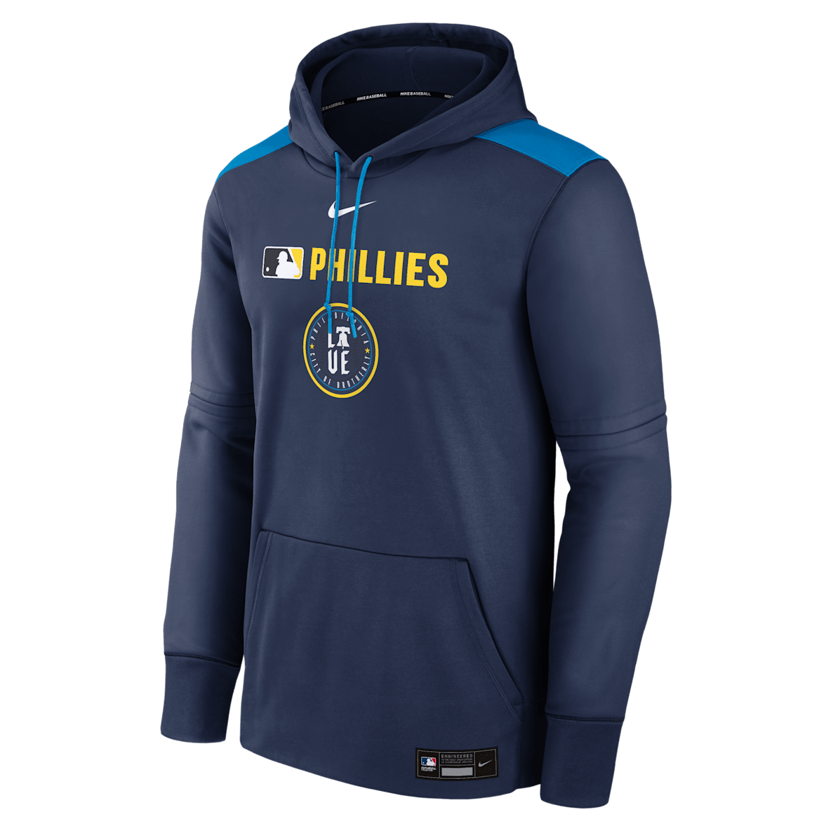 Philadelphia Phillies Authentic Collection City Connect Philadelphia Phillies Authentic Collection City Connect Men's Nike Therma MLB Pullover Hoodie