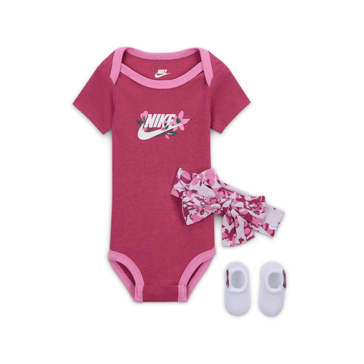 Nike Baby (0-9M) 3-Piece Printed Club Boxed Set