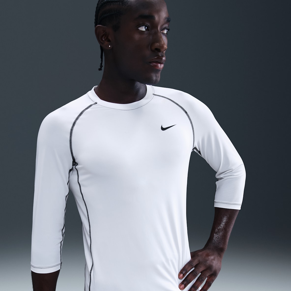 Nike Nike Playera de béisbol de manga 3/4 Dri-FIT para hombre