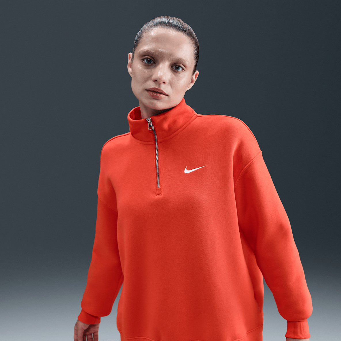 Nike Sportswear Phoenix Fleece Sudadera oversized con cierre de 1/4 para mujer