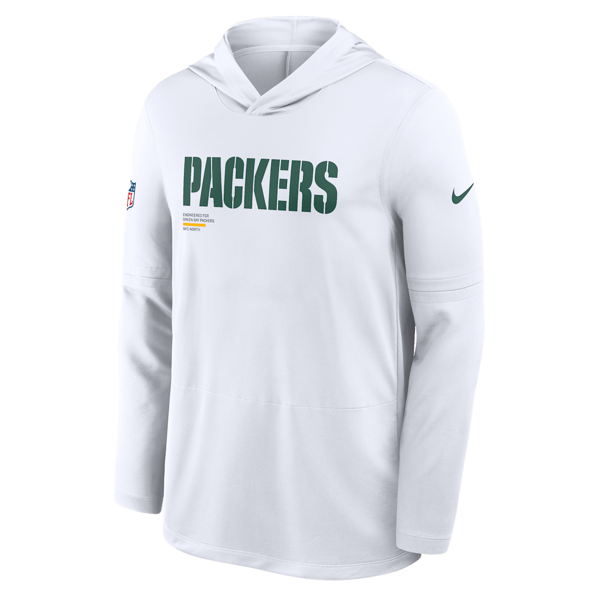 Green Bay Packers Pure Fury Sideline Green Bay Packers Pure Fury Sideline Men's Nike Dri-FIT NFL Long-Sleeve Hooded Top