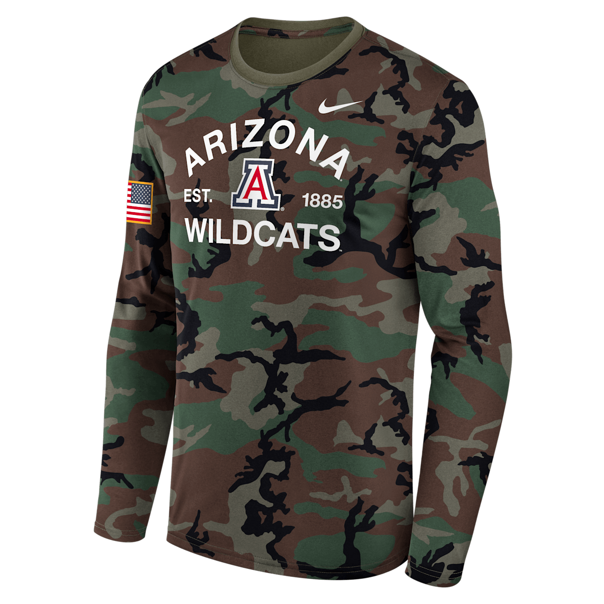 Arizona 2025 Military Appreciation Legend Arizona 2025 Military Appreciation Legend Men's Nike Dri-FIT College Long-Sleeve T-Shirt