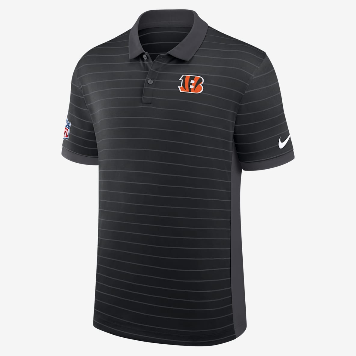 Cincinnati Bengals Sideline Victory Stripe Cincinnati Bengals Sideline Victory Stripe Men's Nike Dri-FIT NFL Polo