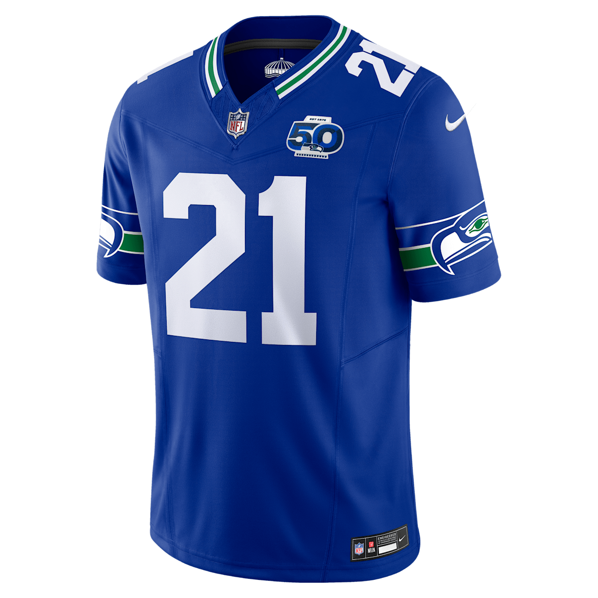 Devon Witherspoon Seattle Seahawks 50th Anniversary Devon Witherspoon Seattle Seahawks 50th Anniversary Men's Nike Dri-FIT NFL Limited Jersey