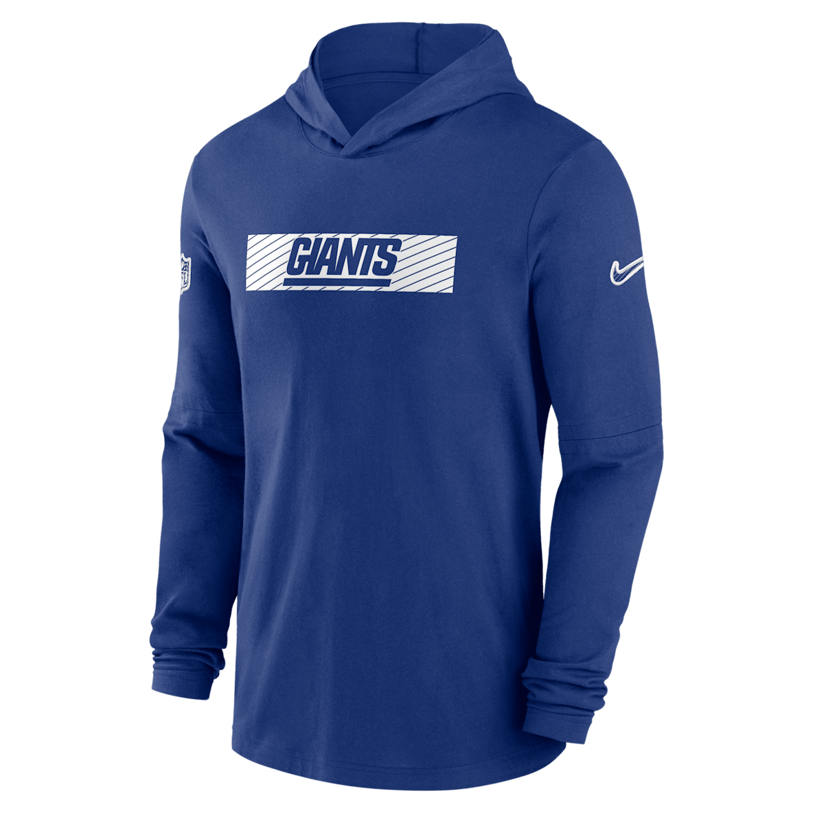 New York Giants Sideline New York Giants Sideline Men's Nike Dri-FIT NFL Long-Sleeve Hooded Top