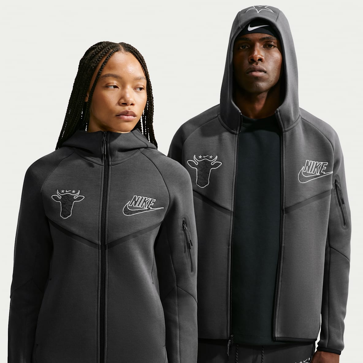 Nike Tech x Wagyu Sweat à capuche et zip en Fleece pour homme