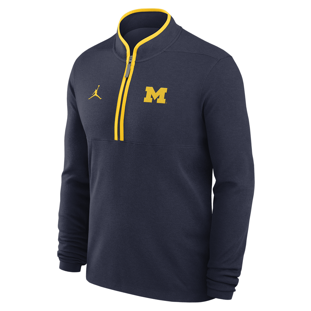 Michigan Victory Michigan Victory Men's Jordan Brand Dri-FIT College 1/2-Zip Long-Sleeve Top