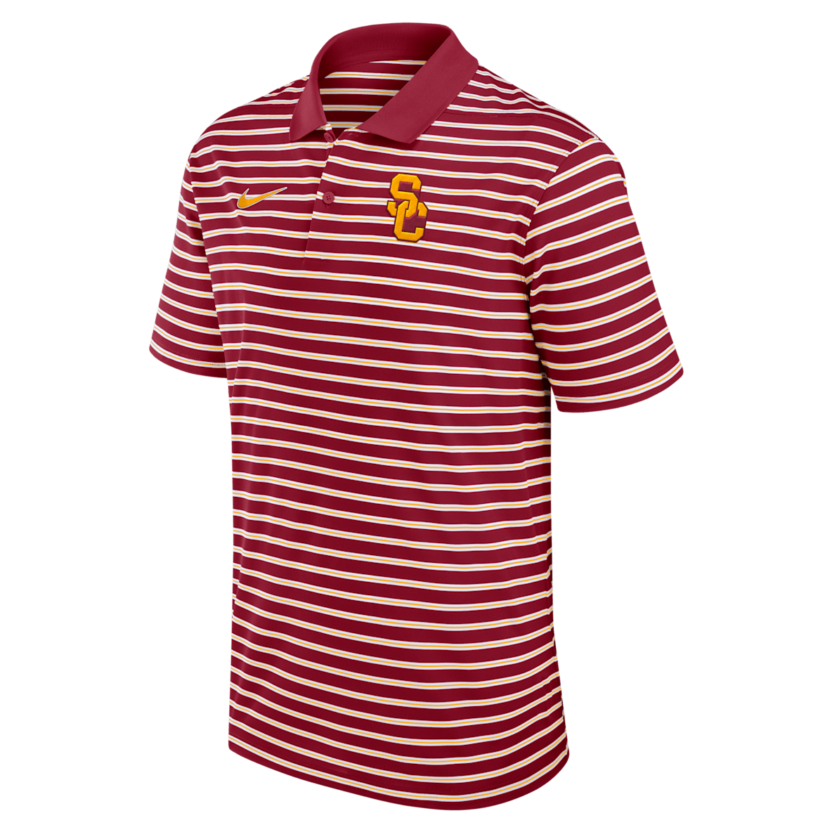 USC Trojans Primetime Victory Striped USC Trojans Primetime Victory Striped Men's Nike Dri-FIT College Polo