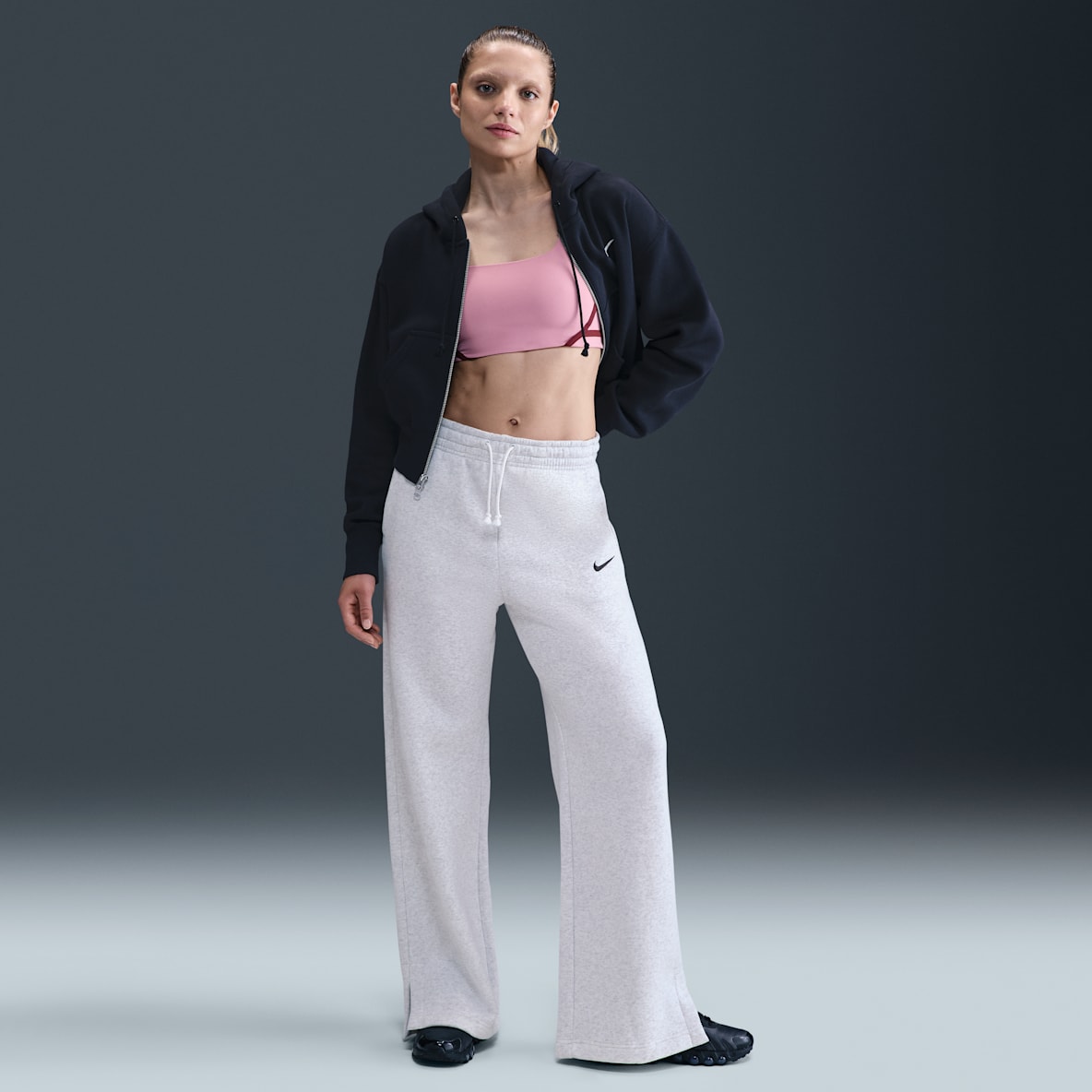 Nike Sportswear Phoenix Fleece Nike Sportswear Phoenix Fleece Pantaloni a gamba larga e vita alta – Donna