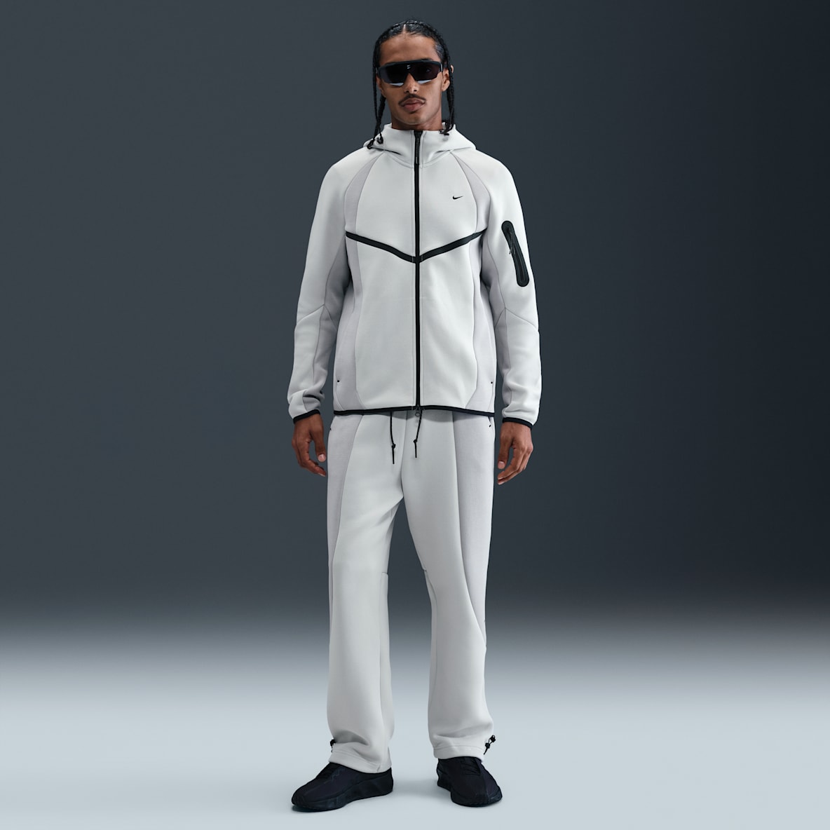 Nike Tech Nike Tech Pantalon en Fleece à ourlet ouvert et couleurs contrastées pour homme