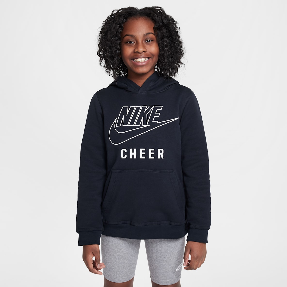 Nike Nike Sudadera con gorro sin cierre Cheer para para niños talla grande
