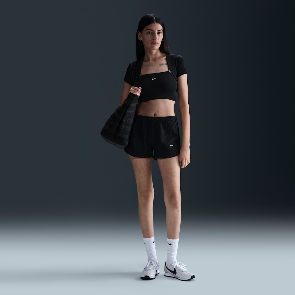 Nike Sportswear Chill Waffle Nike Sportswear Chill Waffle Pantalons curts de cintura mitjana de 8 cm - Dona