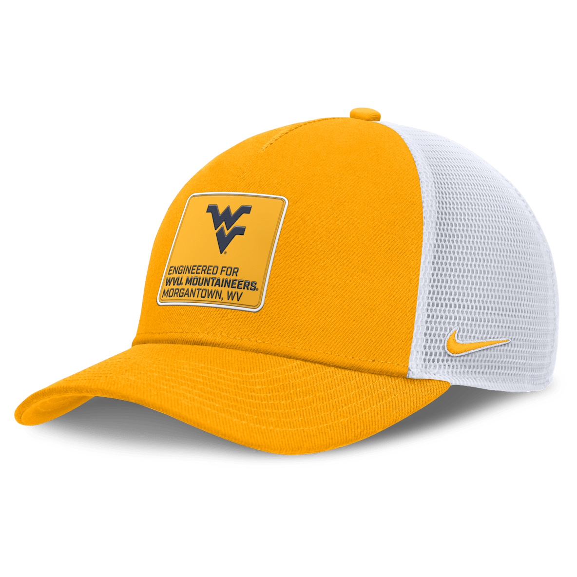 West Virginia On-Field Rise Engineered Men's Nike College Trucker Adjustable Hat