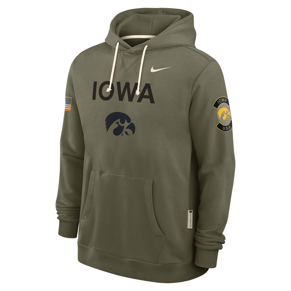 Iowa 2025 Military Appreciation Iowa 2025 Military Appreciation Men's Nike Dri-FIT College Pullover Hoodie
