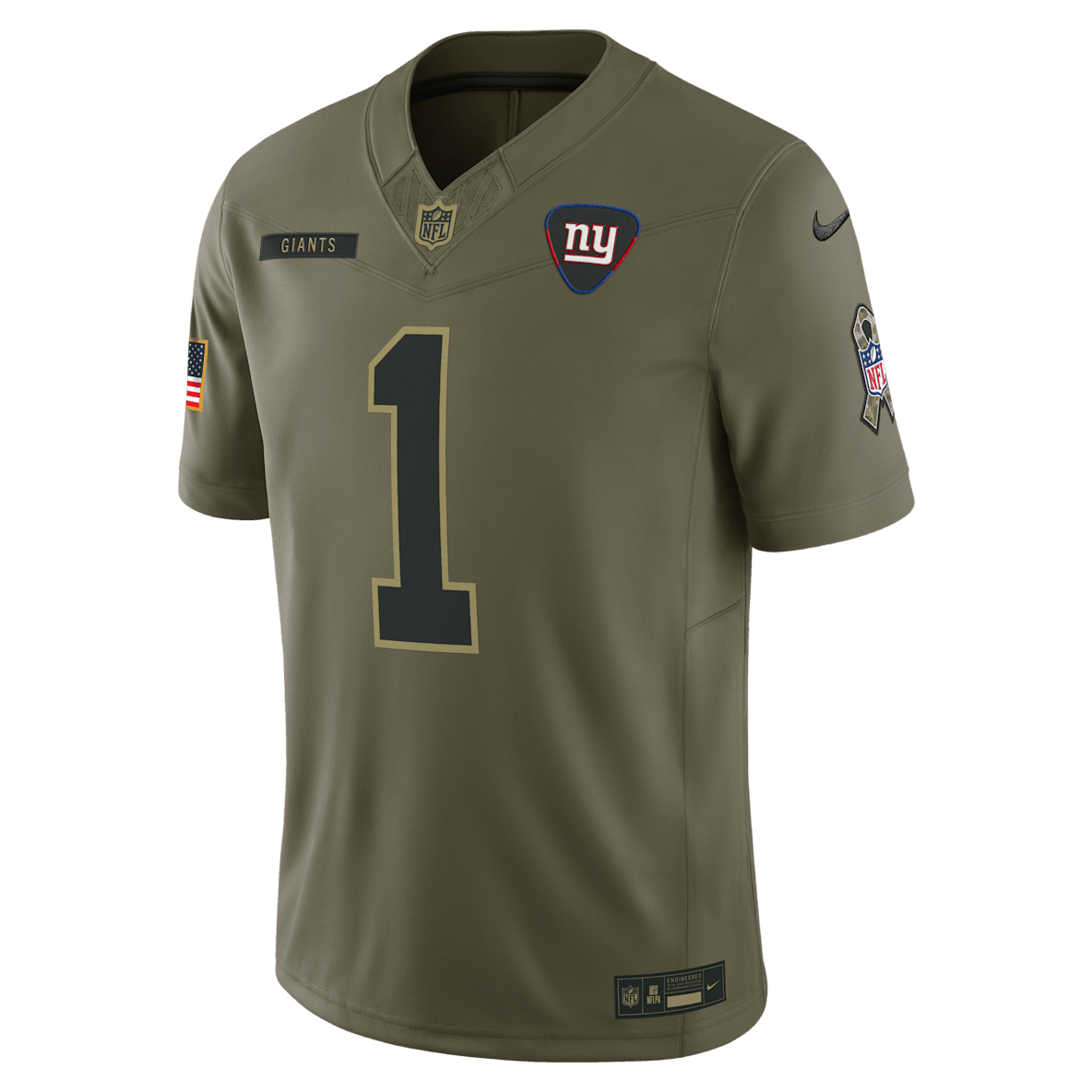Malik Nabers New York Giants Salute to Service Malik Nabers New York Giants Salute to Service Men's Nike Dri-FIT NFL Limited Jersey