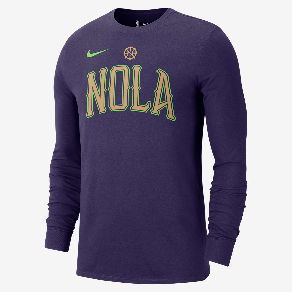 New Orleans Pelicans Essential City Edition New Orleans Pelicans Essential City Edition Playera de manga larga Nike de la NBA para hombre